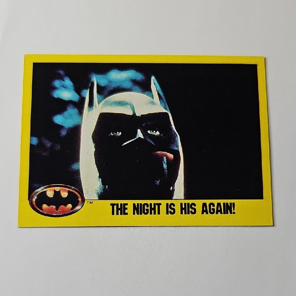 Topps Batman Card with Yellow Border